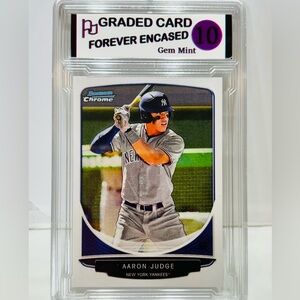 #99 AARON JUDGE 2013-(14) AWESOME GRADED ROOKIE RP GEM MINT 10 CARD.!! GO YANKS